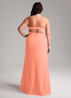 Azazie Leonis Bridesmaid Dresses Sunset Sheath Strapless Chiffon Convertible Dress image10