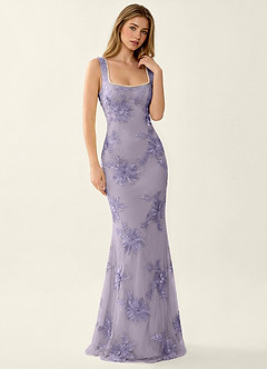 Juliette Pale Purple Lace Beading Mermaid Dress image4