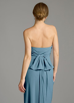 Azazie Ailanie Jurken voor thuis passen Jurk van Chiffon met Zeemeermin Strapless Bermuda image7