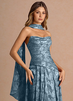 Gabriela Dusty Blue Midi Dress image6