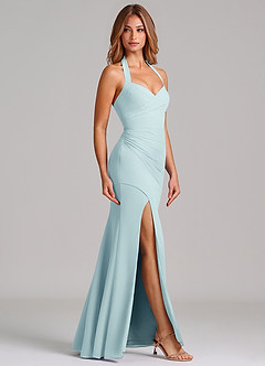 Azazie Emeria Suknie dla druhen Syrena Dekolt w kształcie serca Szyfon Do ziemi Sukienka image5