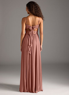 Azazie Zeya Bridesmaid Dresses Cedar Rose A-Line Pleated Mesh Dress image5