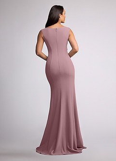 Azazie Juliane vestidos de madre de la novia Vestido de Rosa Polvorienta de Encaje de Sirena con Lentejuela image4