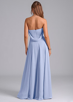 Azazie Almina Bridesmaid Dresses Ice A-Line Off the Shoulder Chiffon Convertible Dress image7