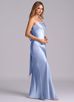 Azazie Kimberly Brudtärnklänningar Klä av Tubklänning i Stretch Satin Rosett Is image3