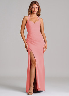 Azazie Emeria Suknie dla druhen Syrena Dekolt w kształcie serca Szyfon Do ziemi Sukienka image3