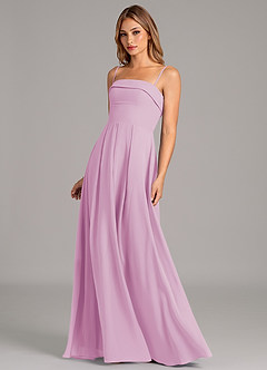 Azazie Lucienne Bridesmaid Dresses Candy Pink A-Line Strapless Chiffon Convertible Dress image6