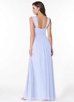 Azazie Zapheira Bridesmaid Dresses Lavender A-Line Ruched Chiffon Dress image2