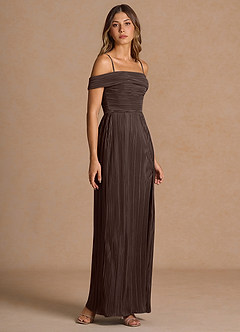 Robe Longue Chocolat Isolde image5