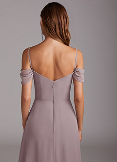 Azazie Marley Bridesmaid Dresses Dusk A-Line Off the Shoulder Chiffon Convertible Dress image10