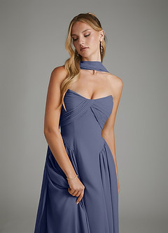 Azazie Evan Bridesmaid Dresses Stormy A-Line Strapless Chiffon Dress image9