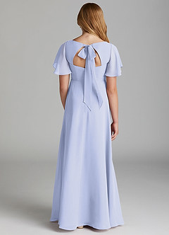 Azazie Kimber Junior Lavender A-Line Pleated Chiffon Dress image2