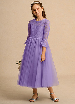 Azazie Lamb Girl Flower Girl Klänningar Klä Balklänning i Spets image3