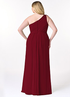 Azazie Sharon Bridesmaid Dresses A-Line One Shoulder Chiffon Floor-Length Dress image10