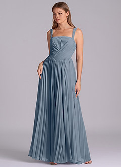 Azazie Mina Bridesmaid Dresses Twilight A-Line Pleated Chiffon Dress image1