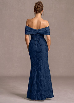Maxi jurk Valoria  Donkere Marine image4