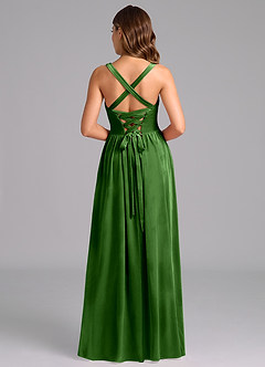 Azazie Francis Bridesmaid Dresses Ivy A-Line Corset Velvet Dress image5