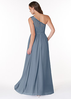 Azazie Demi Bridesmaid Dresses Twilight A-Line One Shoulder Chiffon Dress image2