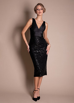 Carla Black Midi Dress image1