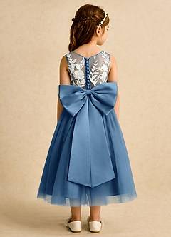Azazie Sundae Blumenmädchenkleider Ballkleid Spitze Kleid Zwielichtviolett image2