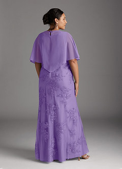 Azazie Whilhelmina vestidos de madre de la novia Vestido de Tahití de Gasa de Corte Sirena con Encaje image13