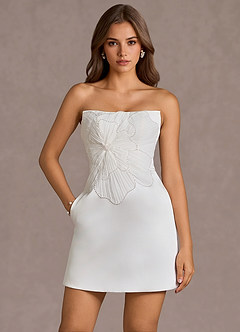 Leina White Mini Dress image3