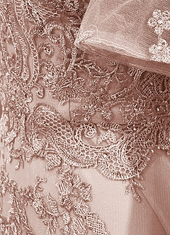 Upstudio Joliet Mother of the Bride Dresses Mermaid V-Neck Lace Floor-Length Dress image7