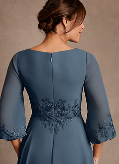 Azazie Yorba Mother of the Bride Dresses Neptune A-Line Lace Chiffon Dress image6