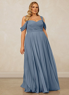 Christian Siriano Bridal for Azazie 1013 Bridesmaid Dresses Twilight A-Line Off the Shoulder Chiffon Dress image10