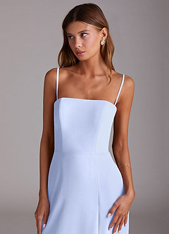 Azazie Wren Vestidos de madrinha de casamento Vestido Gelo de Chiffon de Linha A com Sem alças image2