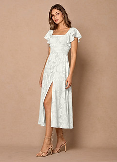 Robe Mi-Longue Blanc Talia image3