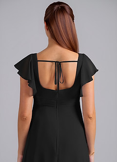 Azazie Bondi Abiti da damigella d'onore premaman Abito A-Line Increspato Chiffon Floor-Length image6