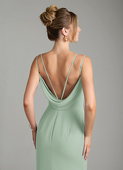 Azazie Egypt Bridesmaid Dresses Agave Sheath Sweetheart Neckline Chiffon Dress image6