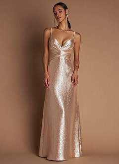 Vestido Oro Rosa Largo Shaya image1