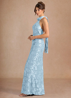 Abito Lungo Blu Polvere Dillon image5