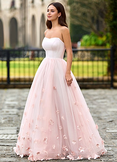 Calliope Rose Rougissant Robe de bal à fleurs image4