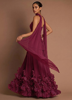 Vestido Merlot Largo Marnie image2