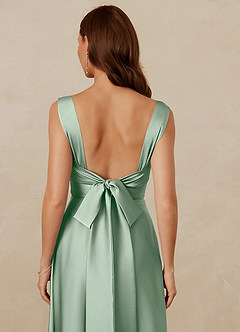 Christian Siriano Bridal for Azazie 1001 Bridesmaid Dresses Agave A-Line Sweetheart Neckline Stretch Satin Dress image9