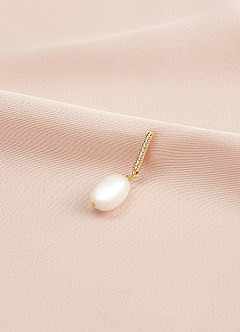 front Orecchini pendenti con perle