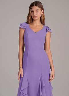 Azazie Nessa Bridesmaid Dresses Tahiti A-Line Chiffon Dress image7