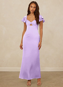 Christian Siriano Bridal for Azazie 1005 Brautjungfernkleider Etui Herzausschnitt Stretch-Satin Kleid Flieder image4
