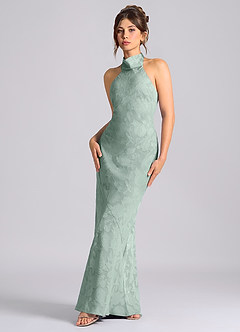 front Muestra de Azazie Floral Burnout
