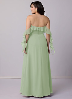 Barbie ♥ Azazie Bridesmaid Dresses A-Line Off the Shoulder Chiffon Floor-Length Dress image9