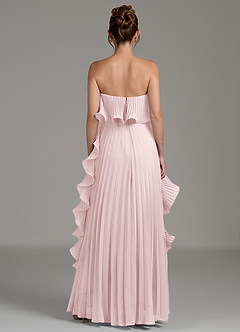 Azazie Alexia Bridesmaid Dresses Blushing Pink A-Line Ruched Chiffon Dress image7