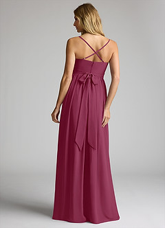 Azazie Llana Abiti da damigella d'onore premaman Abito A-Line Chiffon Floor-Length image2