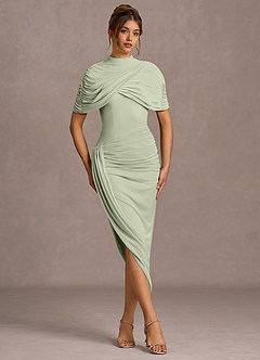Nevaeh Light Green Midi Dress image3