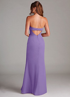 Azazie Leonis Bridesmaid Dresses Tahiti Sheath Strapless Chiffon Convertible Dress image5