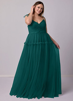 Barbie ♥ Azazie Bridesmaid Dresses A-Line Tulle Floor-Length Dress image7