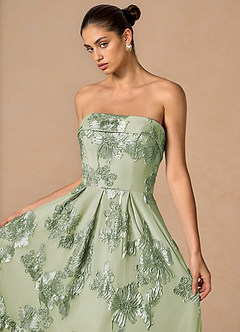 Vestido Verde Claro Largo Evangeline image6