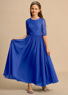 Azazie Pippin Junior Formal Flower Girl Klänningar Klä A-Line i Spets image6